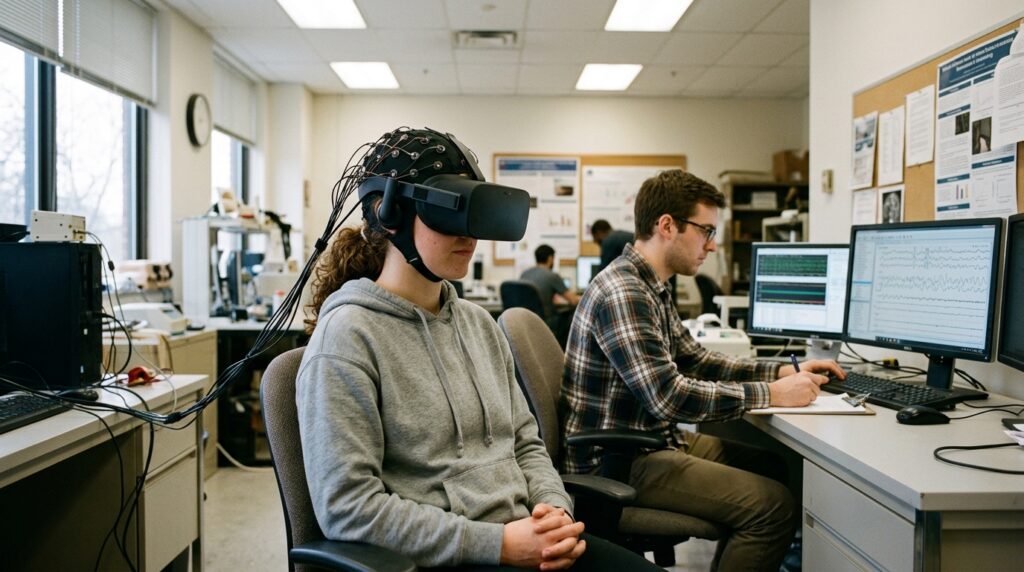 Can VR and Brainwaves Help Spot and Ease Mental Stress? - Featured Image